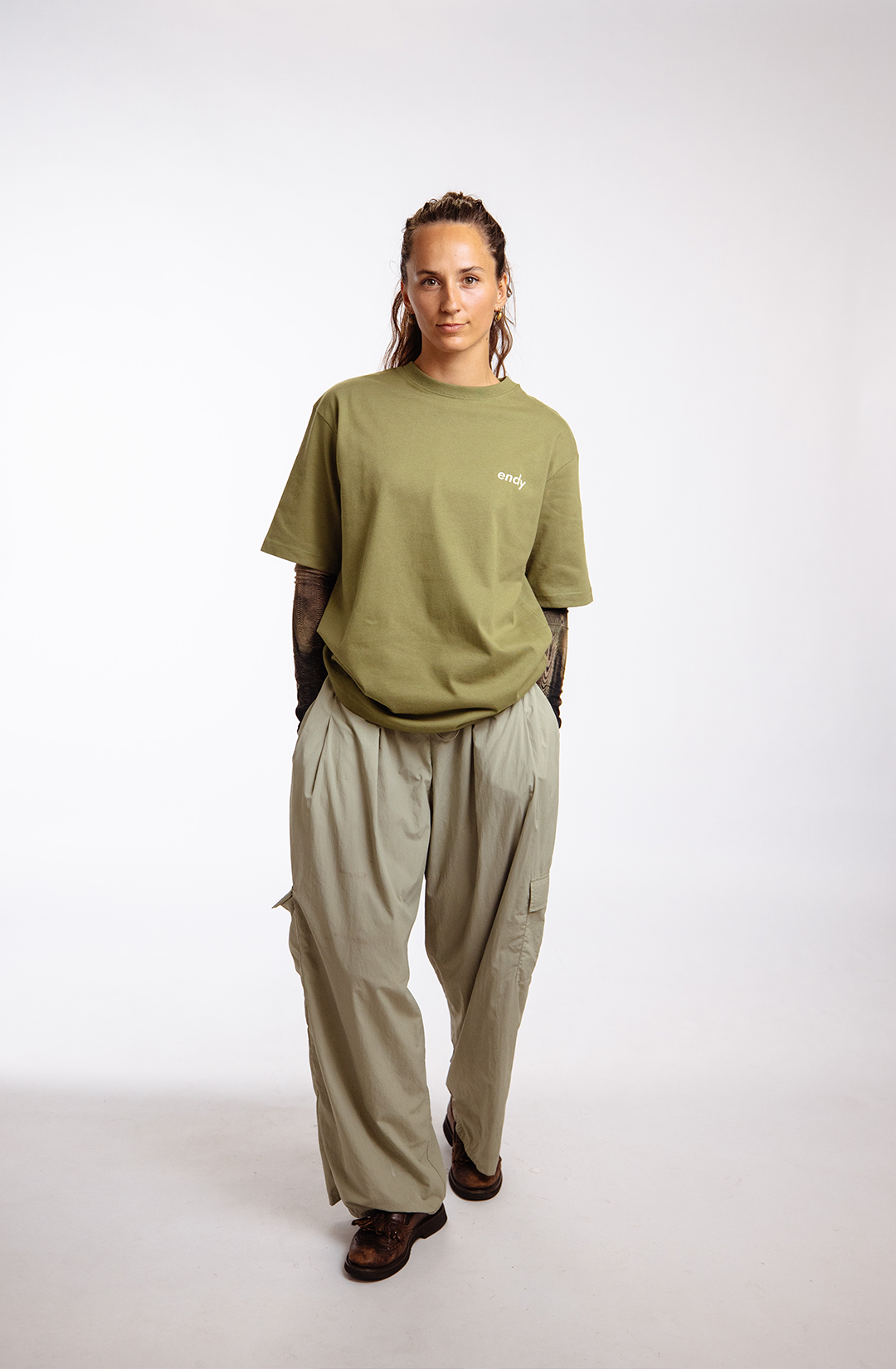 Coexistence t-shirt | olive green - boxy fit