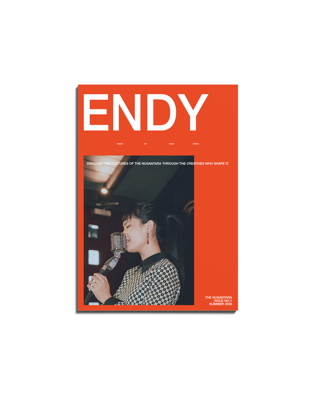 Front cover of endy magazine 001, The Nusantara Issue