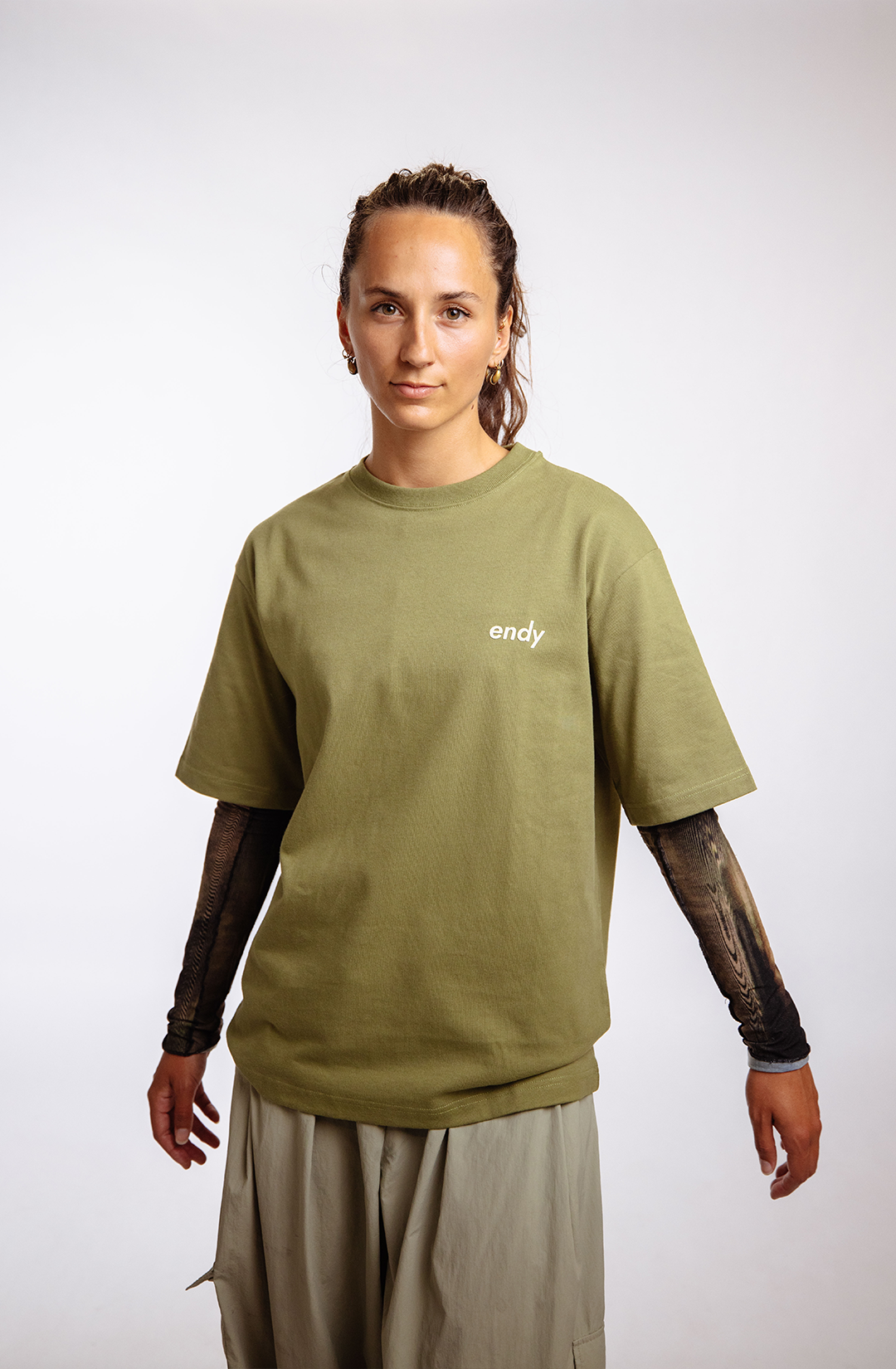 Coexistence t-shirt | olive green - boxy fit