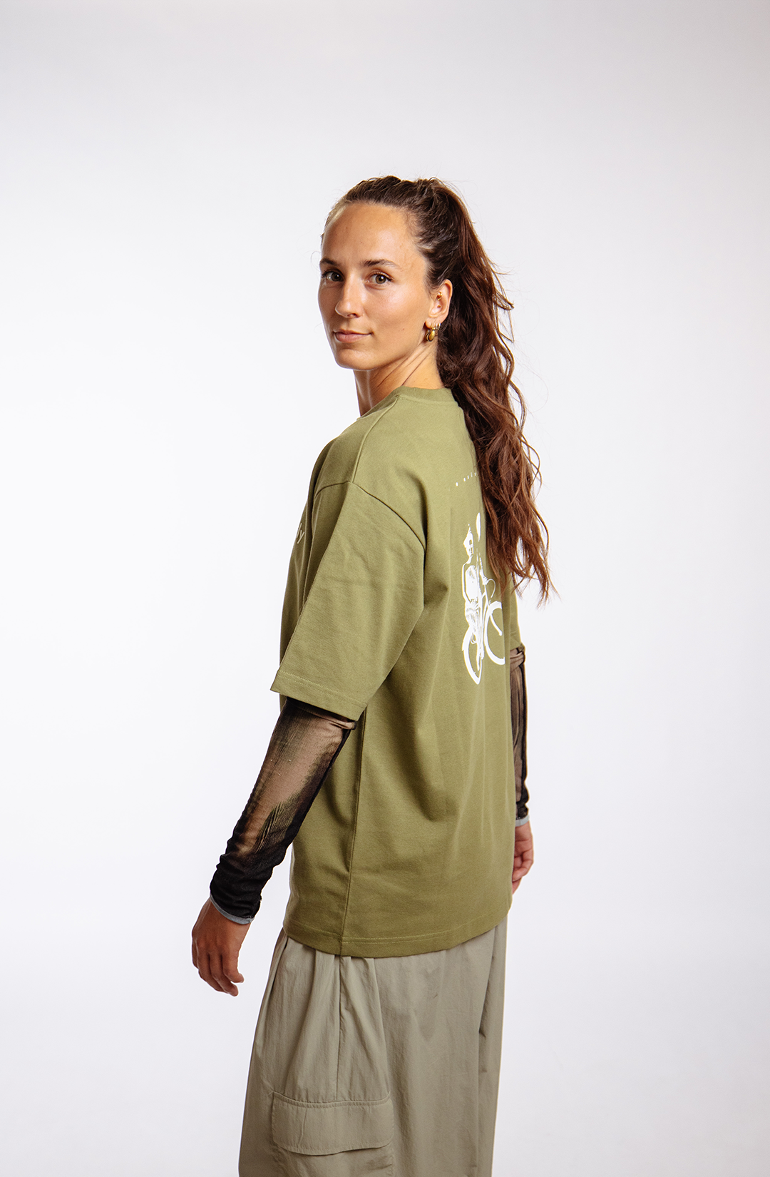 Coexistence t-shirt | olive green - boxy fit