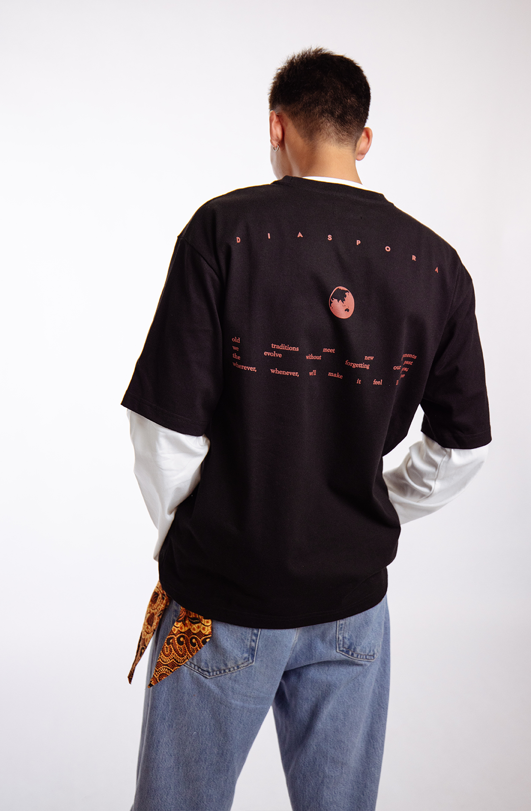 Endy | black 100% cotton, unisex, boxy fit t-shirt | The Diaspora