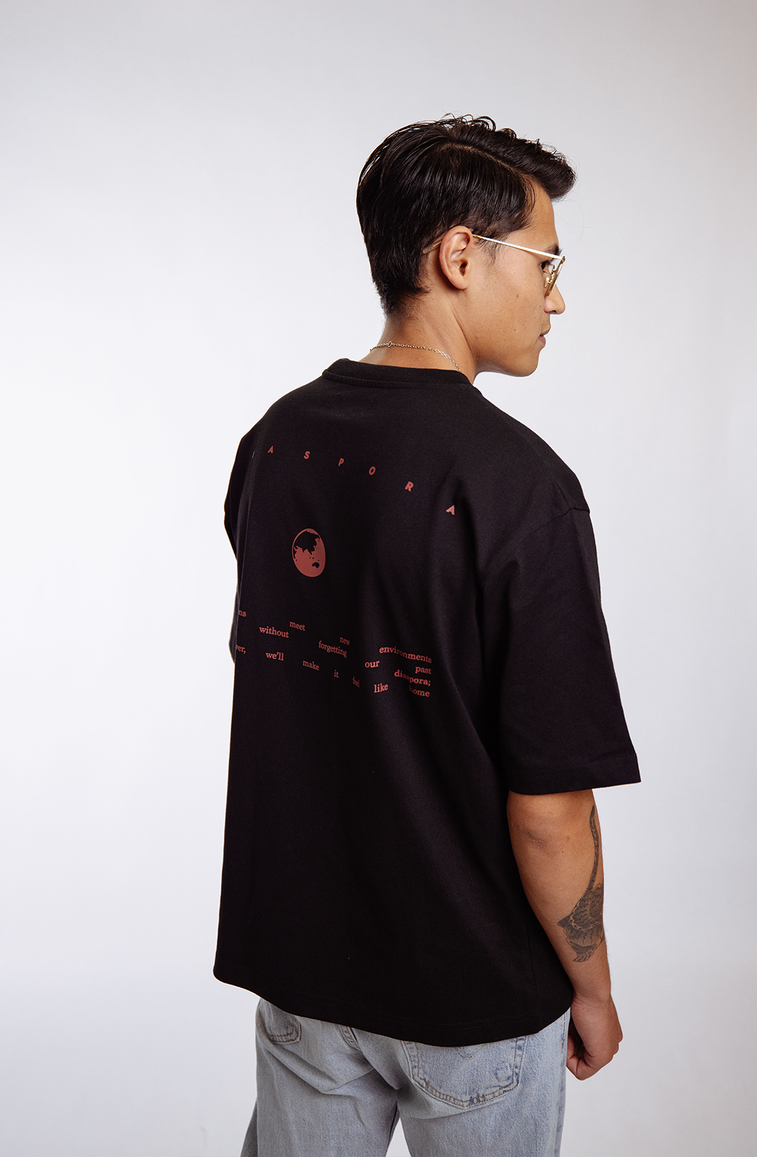 The Diaspora t-shirt  | black - boxy fit