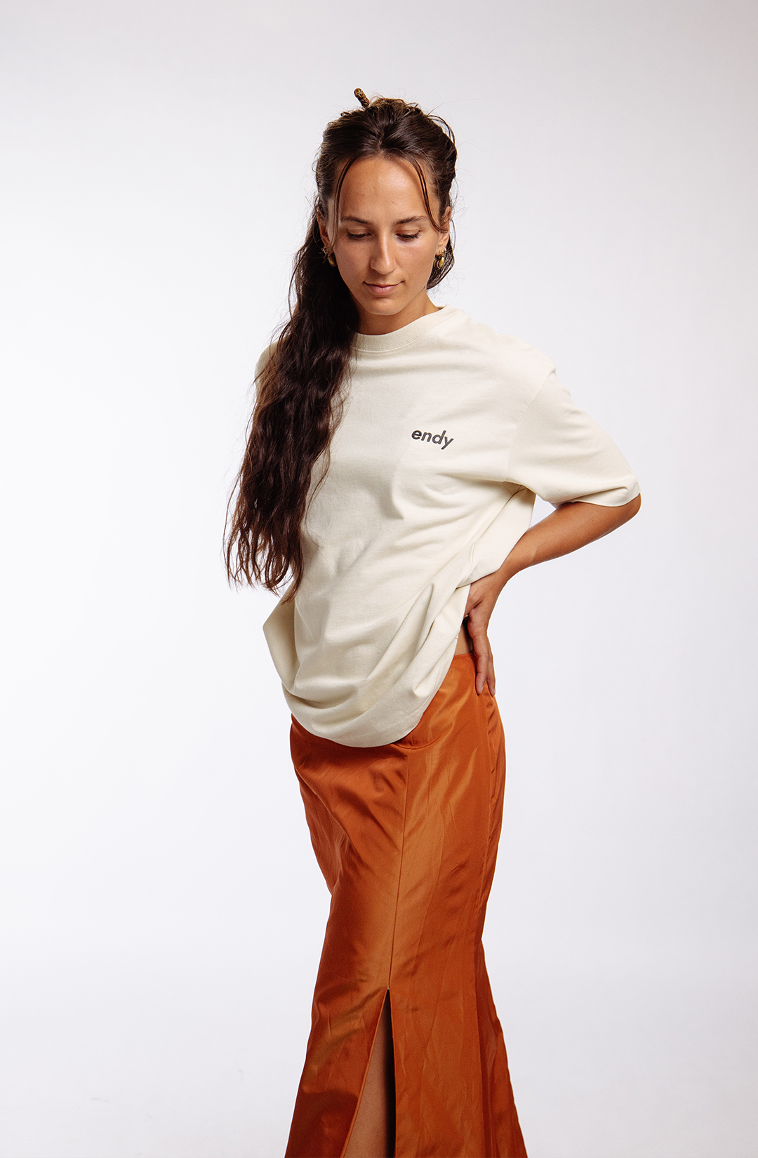 The Journey t-shirt  | off-white - boxy fit